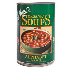 Amy's 英文字母造型湯麵罐頭, 1罐, 400g