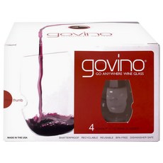 govino 去任何地方的酒杯, 4件
