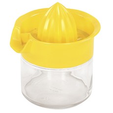 FOX RUN 榨汁機與玻璃杯組 榨汁器, 1個, 黃色+透明