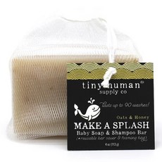 TINYHUMAN 孩童蜂蜜燕麥洗髮潔膚皂, 113g