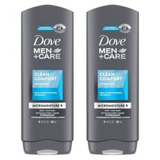 Dove 多芬 男性舒適保濕洗臉沐浴露, 2瓶, 532ml