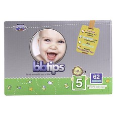 bbtips 黏貼型尿布, 第5階段, 62片