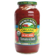 Walnut 番茄羅勒義大利麵醬不加鹽, 1個, 722克