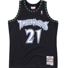mitchell & ness 明尼蘇達灰狼隊擺動人球衣 凱文·加內特籃球服 上衣
