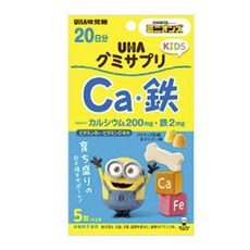 UHA 味覺糖 孩童鈣鐵補充軟糖 200mg 2mg, 1個, 100顆