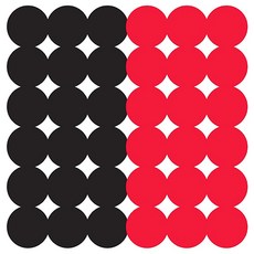 Birchwood Casey Dirty Bird黏性靶射擊用品 直徑2.5cm, 1個, 黑+紅