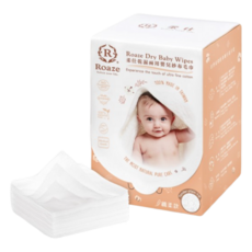 Roaze柔仕嬰兒乾濕兩用纖柔款紗布毛巾, 1包, 80入, 1g