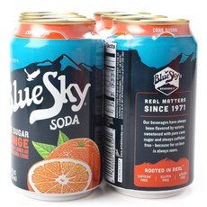 藍天蘇打甘蔗糖橙, 6件, 355毫升