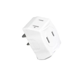 Dr.AV 聖岡 日式D型變向3面分接插座 TNT-822