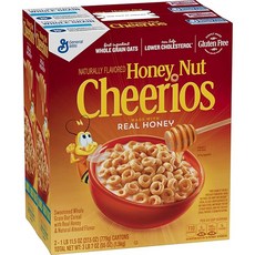 General Mills 蜂蜜堅果圈圈麥片, 2盒, 1.5kg