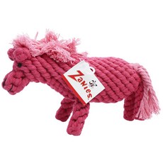 ZaNies 造型繩結寵物玩具, 1個, 亮粉色