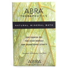 ABRA THERAPEUTICS 礦物質浴鹽 柑橘&橙花香, 12入, 85g