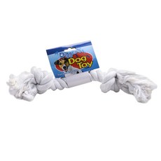 Digger's 寵物用棉繩骨頭玩具 L號, 1個, 白色的