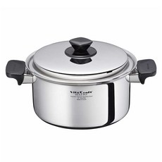 VitaCraft Hexa Ply雙耳鍋 深型 4L, 1個, 銀, 21cm