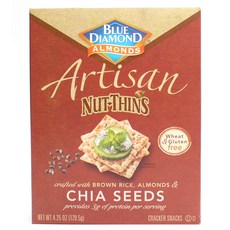 BLUE DIAMOND Artisan堅果薄脆餅, 120.5g, 1盒