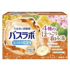 Hakugen Earth 白元 Hers Bath Lab保濕碳酸入浴錠 舒緩款 4種 12顆入, 1個, 540g