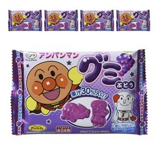 FUJIYA 富士箭 麵包超人QQ糖 葡萄口味 6顆入, 5袋