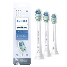 PHILIPS 飛利浦 Sonicare C2 Optimal Plaque Control刷頭替換頭 中型 滿尺寸, 3入, HX9023/65