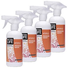 BETTER LIFE 蔬菜清潔劑, 4個, 473.2ml
