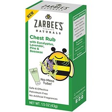ZARBEE'S 嬰兒舒緩香膏 桉樹薰衣草松木蜂蠟, 1入, 43g