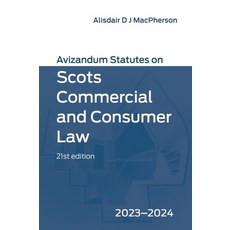 (英文圖書) Avizandum Statutes on Scots Commercial and Consumer Law: 2023-24 平裝版, Edinburgh University Press, 英文
