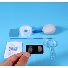 指紋鑑定 科普玩具 指紋鑑證工具組 小小調查員 指紋轉印 科學玩具, 袋裝-指紋鑑定