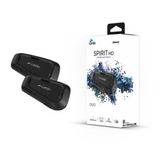Cardo SPIRIT HD 安全帽通訊藍牙耳機, 雙包裝, Black