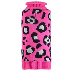 The Worthy Dog 獵豹狗狗毛衣, 粉紅色, 1個