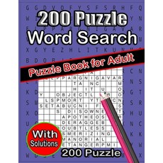 (英文圖書) 200 Puzzle Word Search Puzzle Book For Adult 平裝版, Independently Published, 英文