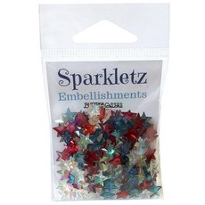 BuTTons GALORE&More 紅寶石裝飾品, 1個, 愛國之星