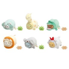 角落生物 獅子娃娃 布偶 玩偶 掛飾 擺飾 裝飾 公仔 兒童玩具 正版, 1