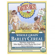 EARTH'S BEST 全麥穀物粉 227g, 1盒, 全麥大麥口味