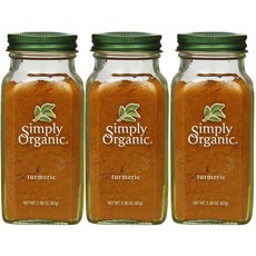 Simply Organic 薑黃粉, 3罐, 67g