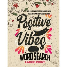 (英文圖書) Positive Vibes Large Print Word Search: Over 2000 Words Interesting Wordfind Puzzles and over... 平裝版, Smartmind Press, 英文