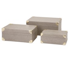 Imax Worldwide Home浴室軟墊收納盒珠寶盒 3件組, 混色