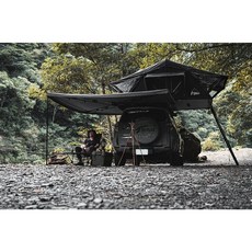 TORUK TK-T02-150 三人軟頂車頂帳篷, 戰術黑