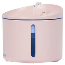 多尼斯 寵物自動飲水機 1L/3.2L 循環濾水, 粉紅色, 1個, mini