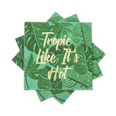 Cakewalk 雞尾酒設計餐巾紙, 20件, 熱帶就像它很熱