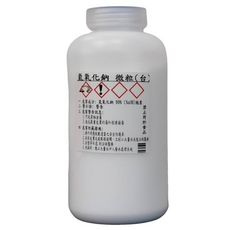 氫氧化鈉 1kg 罐裝 - 強效清潔，實驗室/工業用, 1個