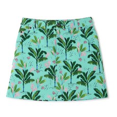 PinkynDianne 女款棕櫚樹印花高爾夫球裙