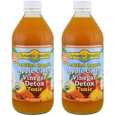 Dynamic Health Laboratories 蘋果醋通寧水 無麩質, 2瓶, 473ml