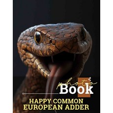 (英文圖書) Happy Common European Adder Photo Book: Explore 40 Stunning High-Quality Images... 平裝版, Independently Published, 英文