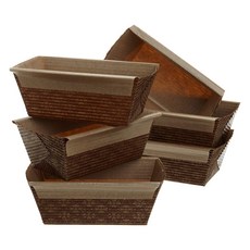 Kitchen Supply 紙麵包烤盤迷你烤盤蛋糕烤盤雪紡烤盤, 6件