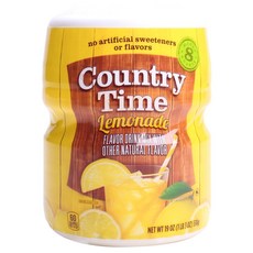 COUNTRY TIME 檸檬汽水沖泡粉, 1個, 538克