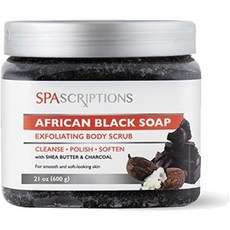 Spascriptions 非洲黑皂去角質身體磨砂膏, 1個, 600克