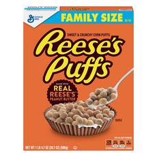 GENERAL MILLS Reese's穀物泡芙球, 1盒, 586g