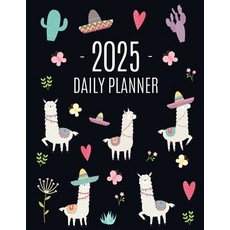 (英文圖書) Llama Planner 2025: Cute 2025 Alpaca & Cactus Daily Organizer January-December... 平裝版, Semsoli, 英文