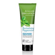 AVALON ORGANICS 煥活薄荷保濕剃須膏, 1個, 227克