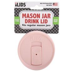 iLIDS 適合梅森罐飲料蓋常規, 淺粉色, 1個