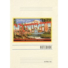 (英文圖書) Vintage Lined Notebook Greetings from Washington 平裝版, Found Image Press, 英文